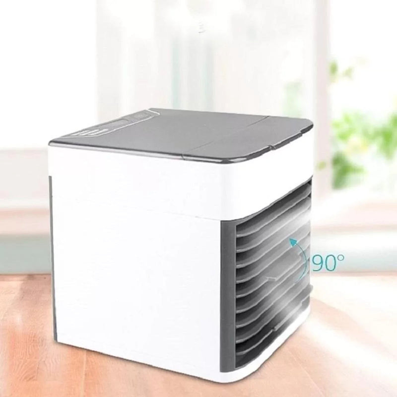 Mini Ar Condicionado Portátil Cooler Umidificador Climatizador Luz Led Clima Artic 3 Velocidades Refrigerador Pessoal